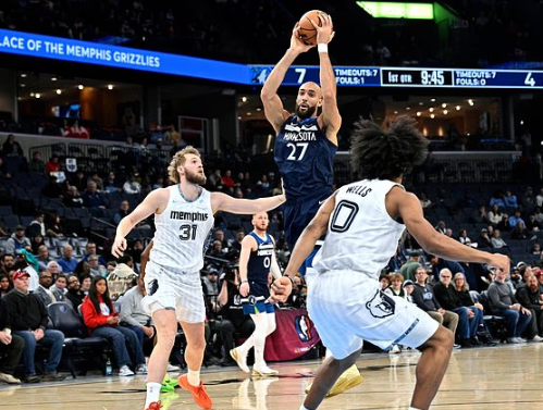 NBA直播赛后情书:灰熊队以137比128战胜森林狼队，终结六连败